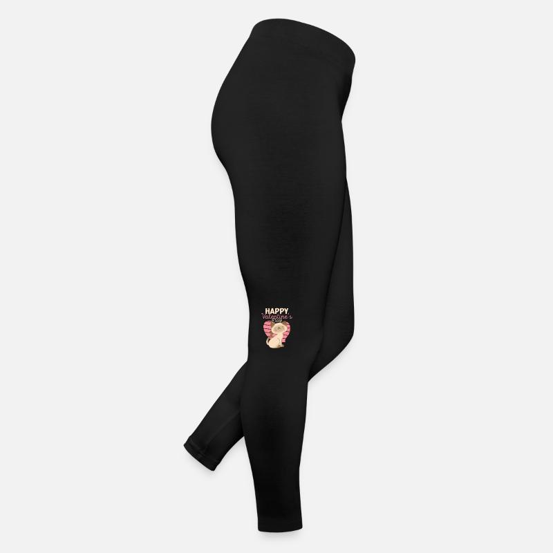 Joyeuse Saint-Valentin Miaou mignon amoureux des chats Kitty Legging en jersey Femme