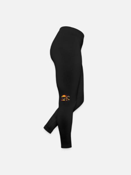 Schweres Gerät Valentinstag Niedlich V-Day Bagger - Frauen Jersey Leggings - Schwarz - Rechts
