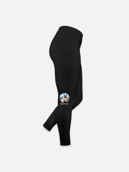 Siamese Cat Siamkatze - Frauen Jersey Leggings - Schwarz - Rechts