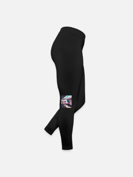 Japan Railway Station Train - Women’s Jersey Leggings - black - Right