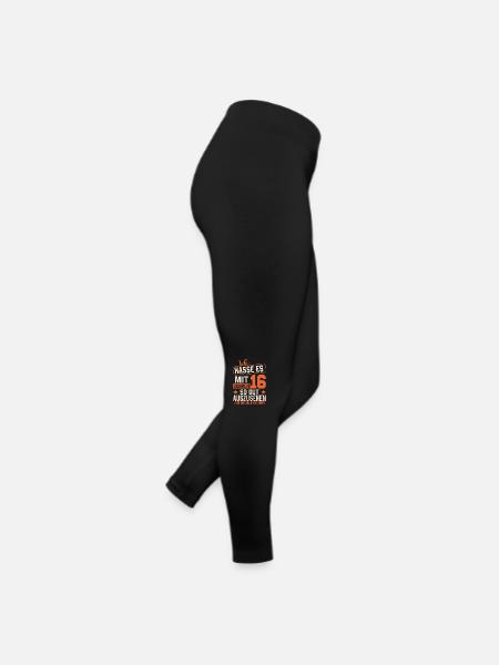 Vintage 2008 - Zeitlose Retro-Eleganz - Frauen Jersey Leggings - Schwarz - Rechts