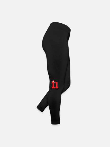 11 Number Christmas - Women’s Jersey Leggings - black - Right