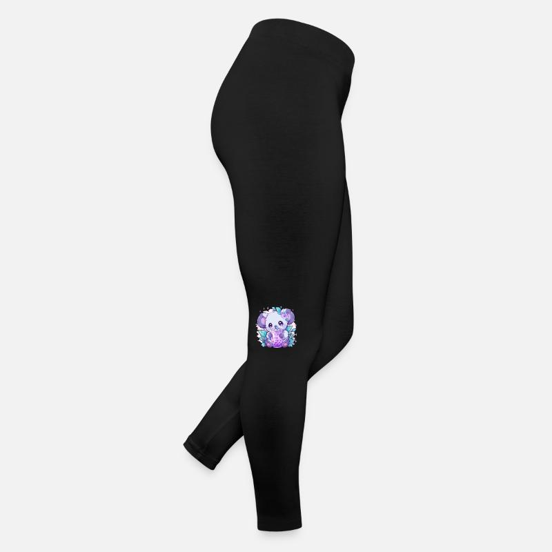Kawaii Koala Boissons Boba Bubble Tea Chibi Legging en jersey Femme