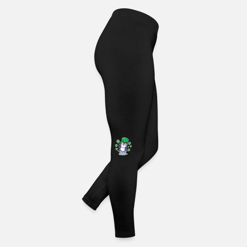 Irish Penguin Leprechaun Tier niedlich Vogel Frauen Jersey Leggings
