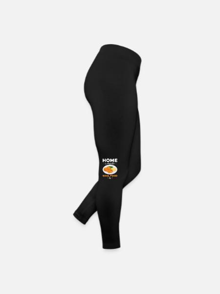Soul Food cuisine Decor Art mural - Legging en jersey Femme - noir - Droite