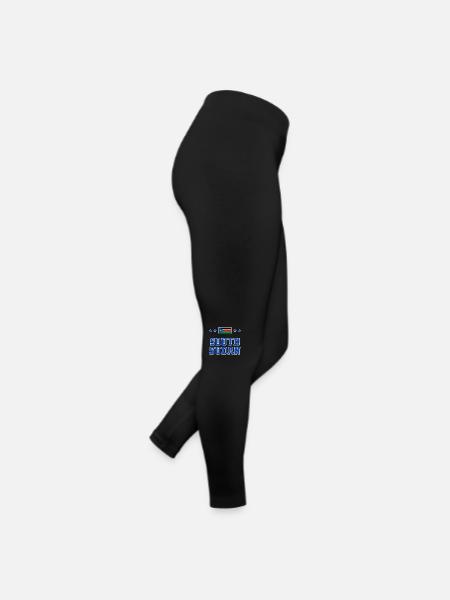 Sud Soudan - Legging en jersey Femme - noir - Droite