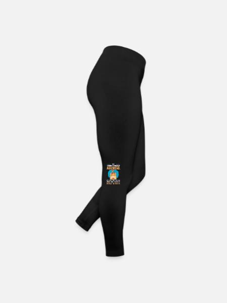 Yes I Have A Peanut Allergic. Nut Allergic Awarene - Frauen Jersey Leggings - Schwarz - Rechts
