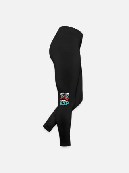 Was Mich Nicht Umbringt, Gibt Mir Exp - Frauen Jersey Leggings - Schwarz - Rechts