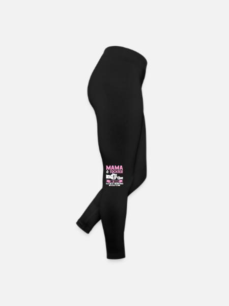 Mutter Muttertag Mama und Tochter - Frauen Jersey Leggings - Schwarz - Rechts
