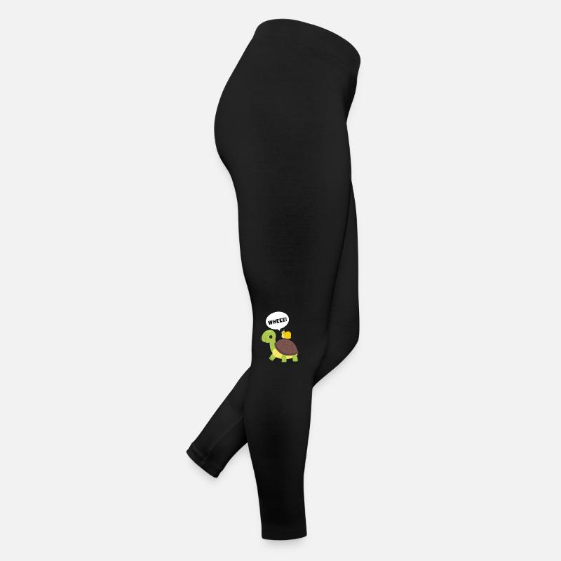 Turtle Tortoise Snail Piggyback Women’s Jersey Leggings