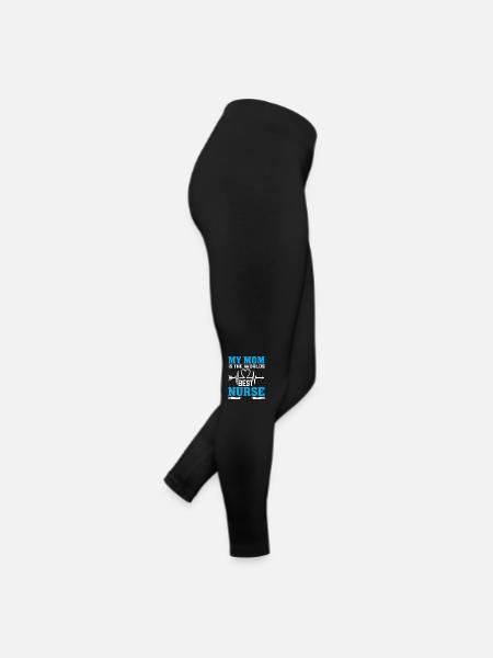 My mom is the best nurse in the world. - Women’s Jersey Leggings - black - Right