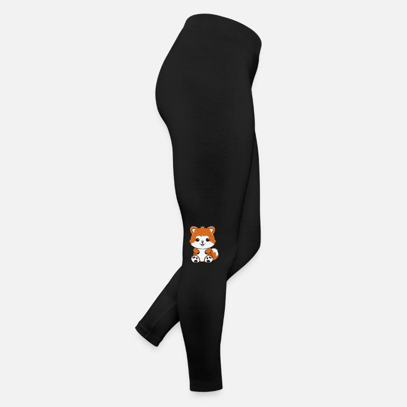 Fox Love Little Red Panda Women’s Jersey Leggings