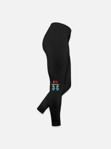 Humour petit perroquet - Legging en jersey Femme - noir - Droite