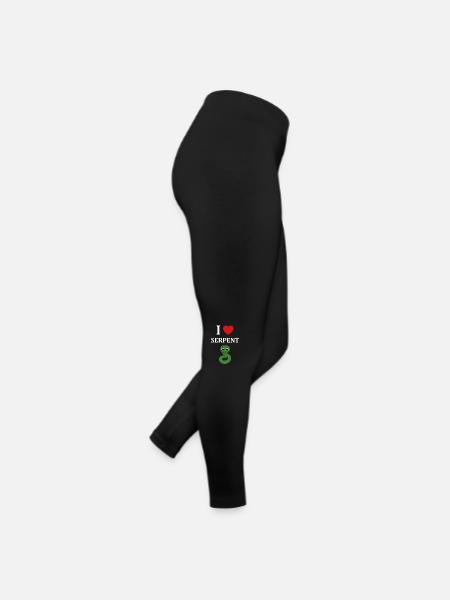Humour petit serpent - Legging en jersey Femme - noir - Droite