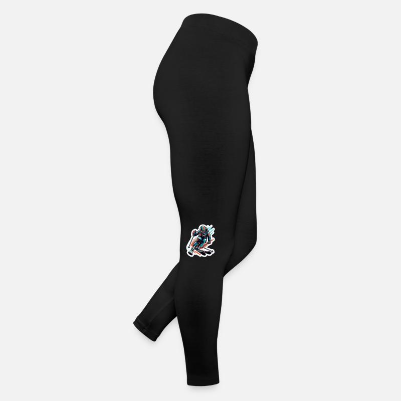 Skifahrer Frauen Jersey Leggings