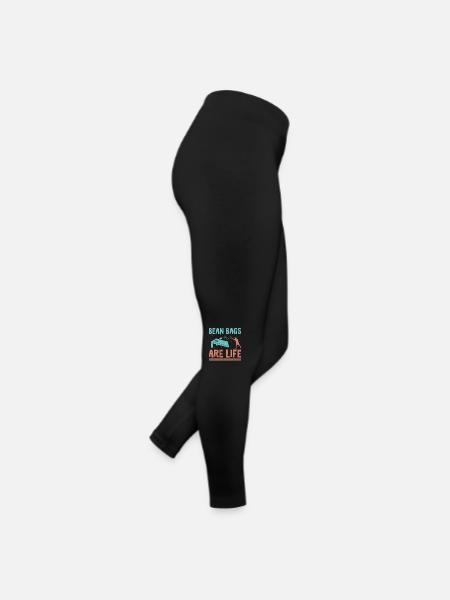 Cornhole Spieler Cornhole Sport Lustig Cornhole Be - Frauen Jersey Leggings - Schwarz - Rechts
