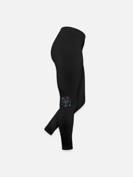 Konfetti im Herzen für Karneval oder Fasching - Frauen Jersey Leggings - Schwarz - Rechts