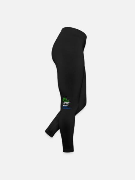 Sierra Leone Flag West African Food Yam Fufu - Women’s Jersey Leggings - black - Right
