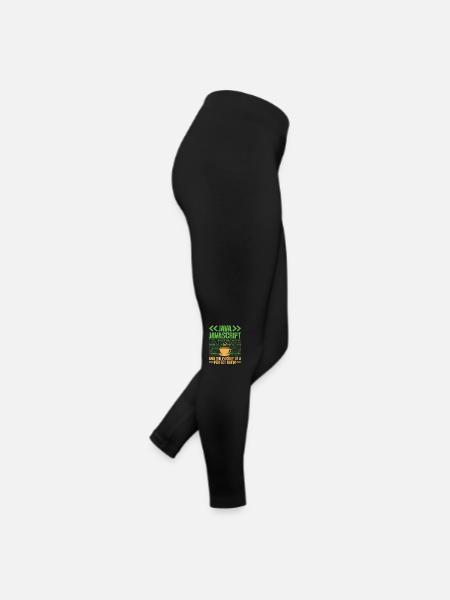Kaffee-Codierung Programmierer Programmierer Entwickler Nerd Coff - Frauen Jersey Leggings - Schwarz - Rechts