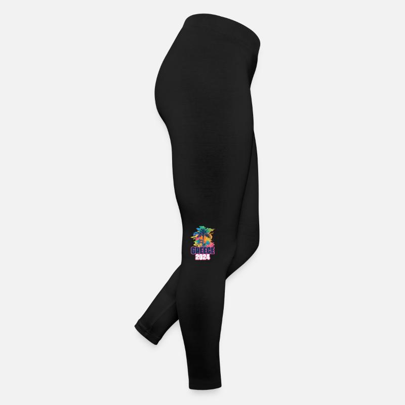 Grèce 2024 Vacances Palm Blob Legging en jersey Femme