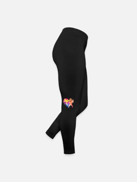 Taekwondo - Legging en jersey Femme - noir - Droite