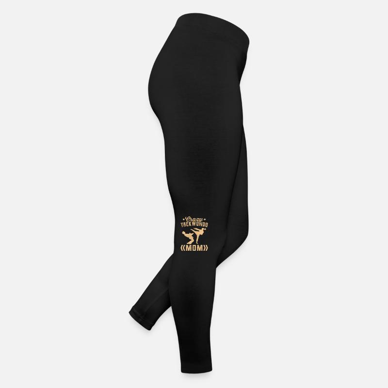 Maman folle de taekwondo Legging en jersey Femme