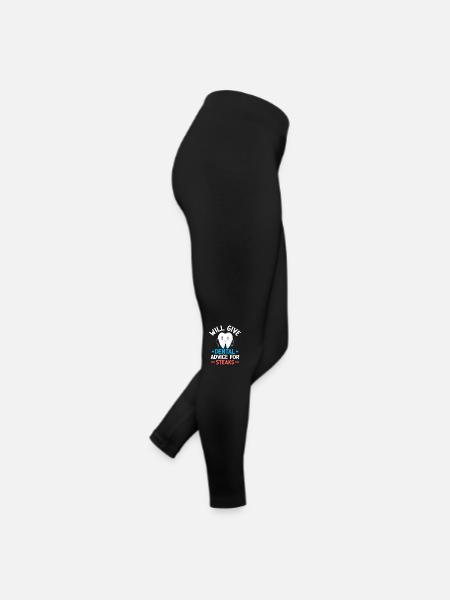 Wird zahnärztliche Ratschläge für Steaks geben Zahnarzt Dental - Frauen Jersey Leggings - Schwarz - Rechts