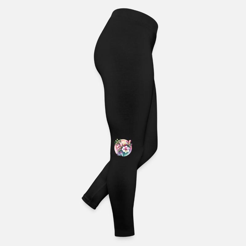 Fresia dibujada Leggings de punto para mujer