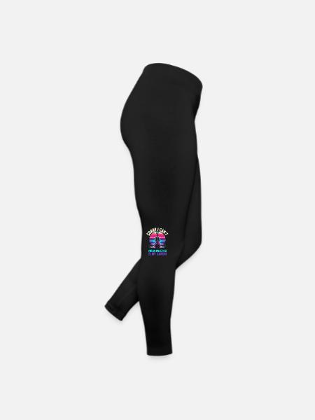 Désolé, je ne peux pas pratiquer le violon est mon violon cardio - Legging en jersey Femme - noir - Droite