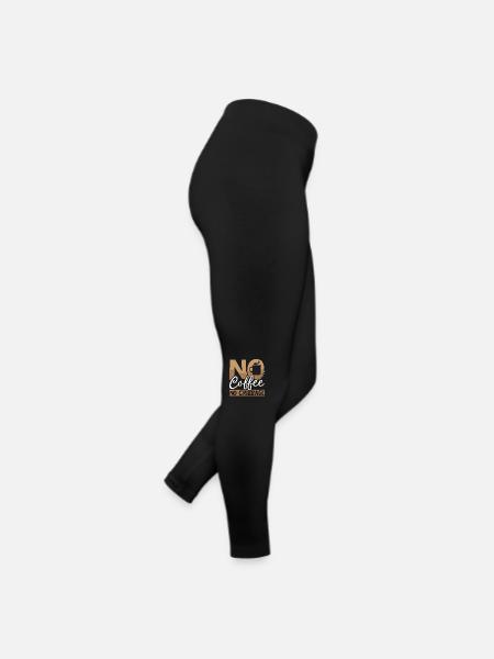 Cribbage Player No Coffee Board Game Coffee Lover - Frauen Jersey Leggings - Schwarz - Rechts