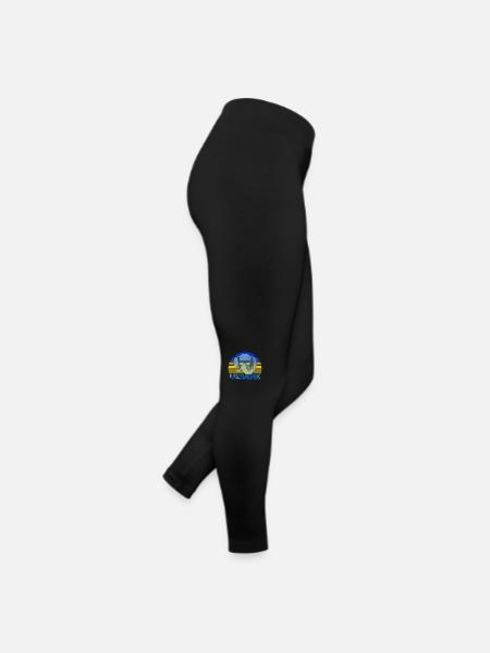 Ukraine - Frauen Jersey Leggings - Schwarz - Rechts