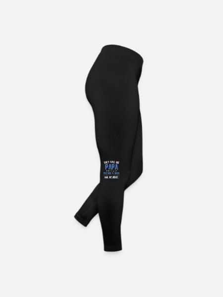 Sie nennen mich Papa, weil ich ein Komplize bin - Frauen Jersey Leggings - Schwarz - Rechts