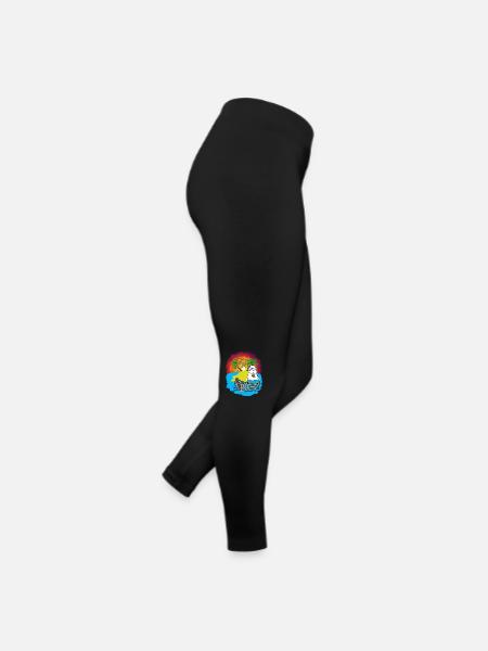Hühner Matrosen Boot Strand Schwimmring Ahoi - Frauen Jersey Leggings - Schwarz - Rechts