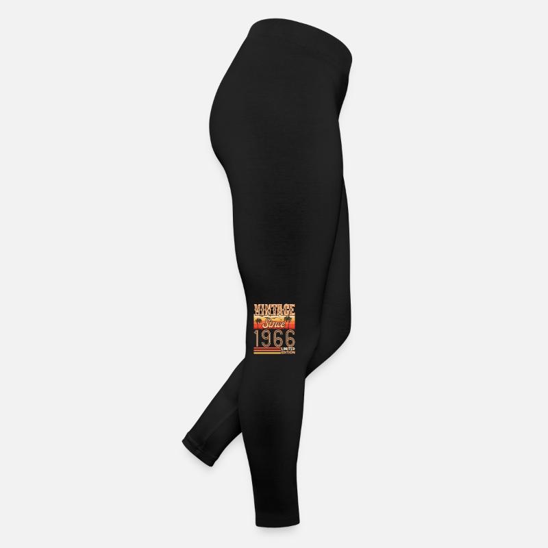 anniversaire 1966. Vintage né en 1966 anniversaire Legging en jersey Femme