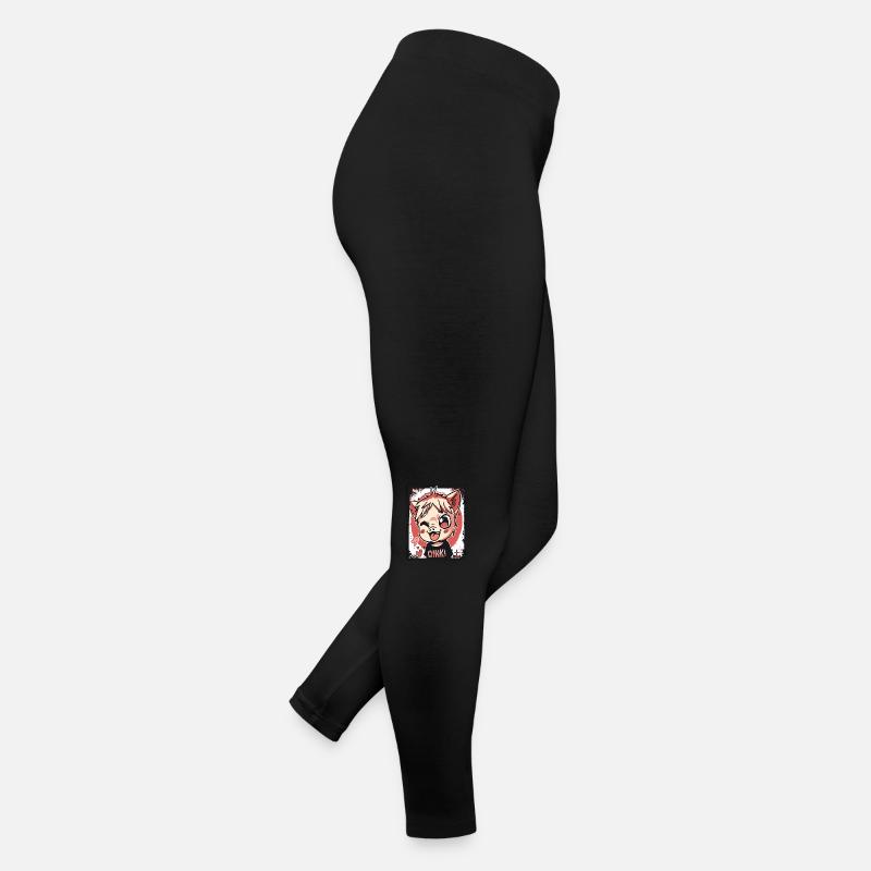 Coquin petit cochon d’enfants d’anime, Oink ! Legging en jersey Femme
