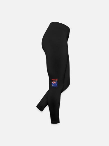 Je peux pas je me barre en Australie - Legging en jersey Femme - noir - Droite
