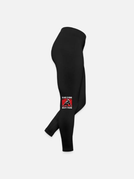 Sumo Starkes Herz Stark - Frauen Jersey Leggings - Schwarz - Rechts
