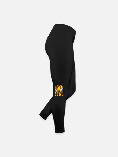 Tut mir leid, dass ich nicht zugehört habe, ich habe an Sumo gedacht - Frauen Jersey Leggings - Schwarz - Rechts