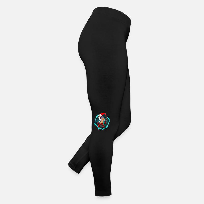 Der verrückte Weihnachtsmann mit Halbton Frauen Jersey Leggings
