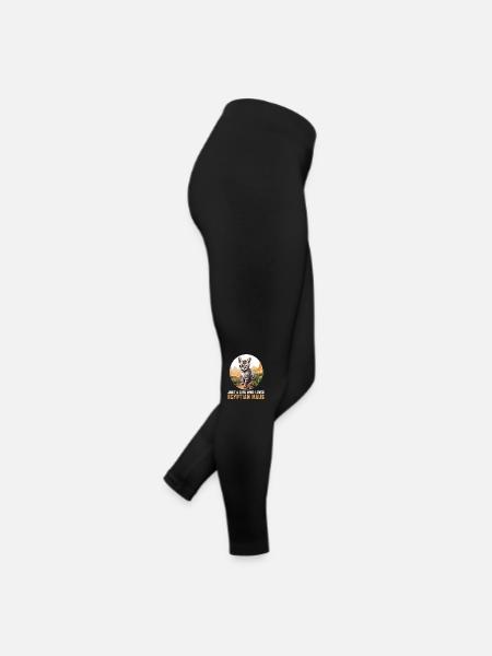 Egyptian Mau Kätzchen Katze Ägyptische Mau - Frauen Jersey Leggings - Schwarz - Rechts