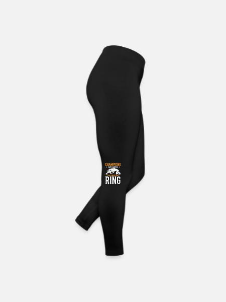 Les champions sont faits sur le ring de lutte - Legging en jersey Femme - noir - Droite