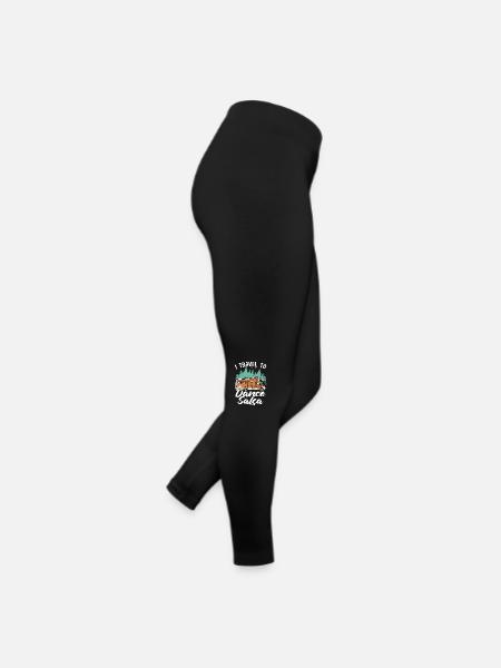 Salsa Dance I Travel To Dance Salsa Mambo Music - Women’s Jersey Leggings - black - Right