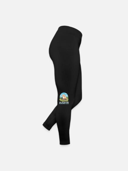 Munchkin Kätzchen Munchkin Katze - Frauen Jersey Leggings - Schwarz - Rechts