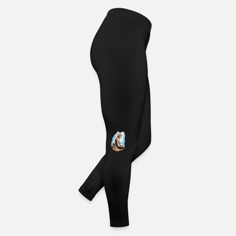 Chat sibérien Sibirische Katze Legging en jersey Femme
