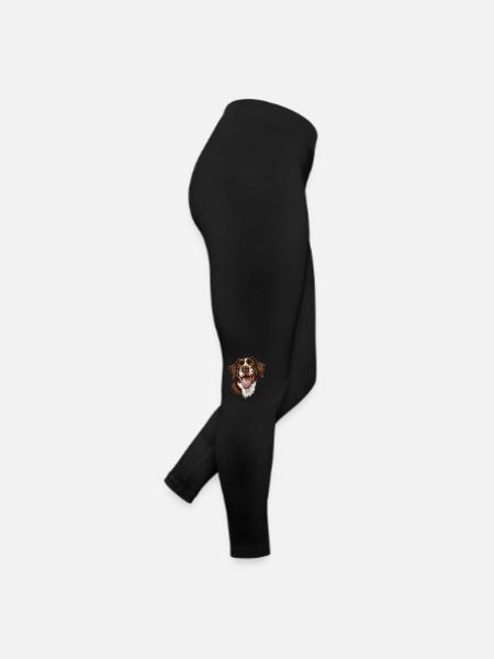 Little Münsterländer | Small Münsterländer - Women’s Jersey Leggings - black - Right