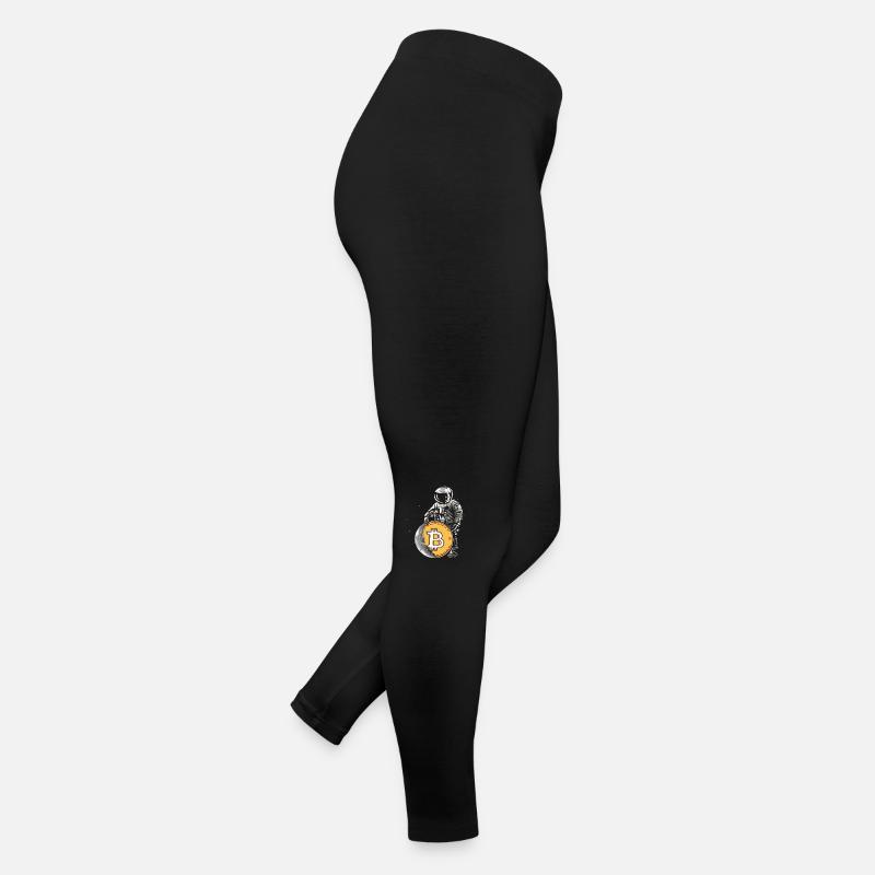 Bitcoin ne dort jamais Bitcoin Btc Crypto Monnaie Legging en jersey Femme