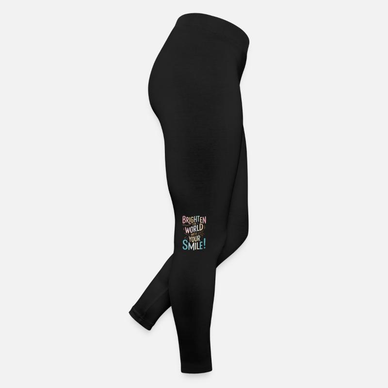Light up the world with your smile Women’s Jersey Leggings