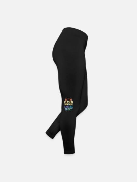Soyez la raison d’un sourire aujourd’hui - Legging en jersey Femme - noir - Droite