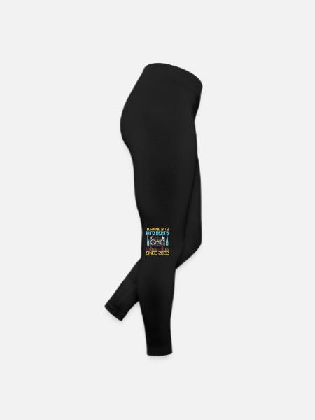 Chiptune Music Lover Groove zu den Bleeps und Bloo - Frauen Jersey Leggings - Schwarz - Rechts