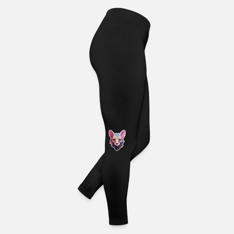 Tête de chat Sphynx Legging en jersey Femme